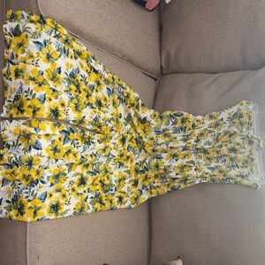 Blue Island Yellow and Green Floral Jumpsuit